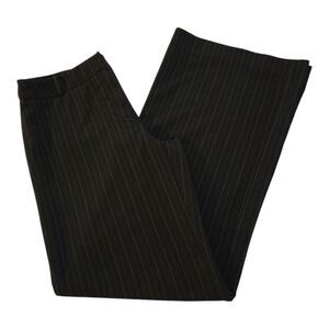NEW YORK & CO STRETCH Black Pinstripe Pants WOMENS SZ 8